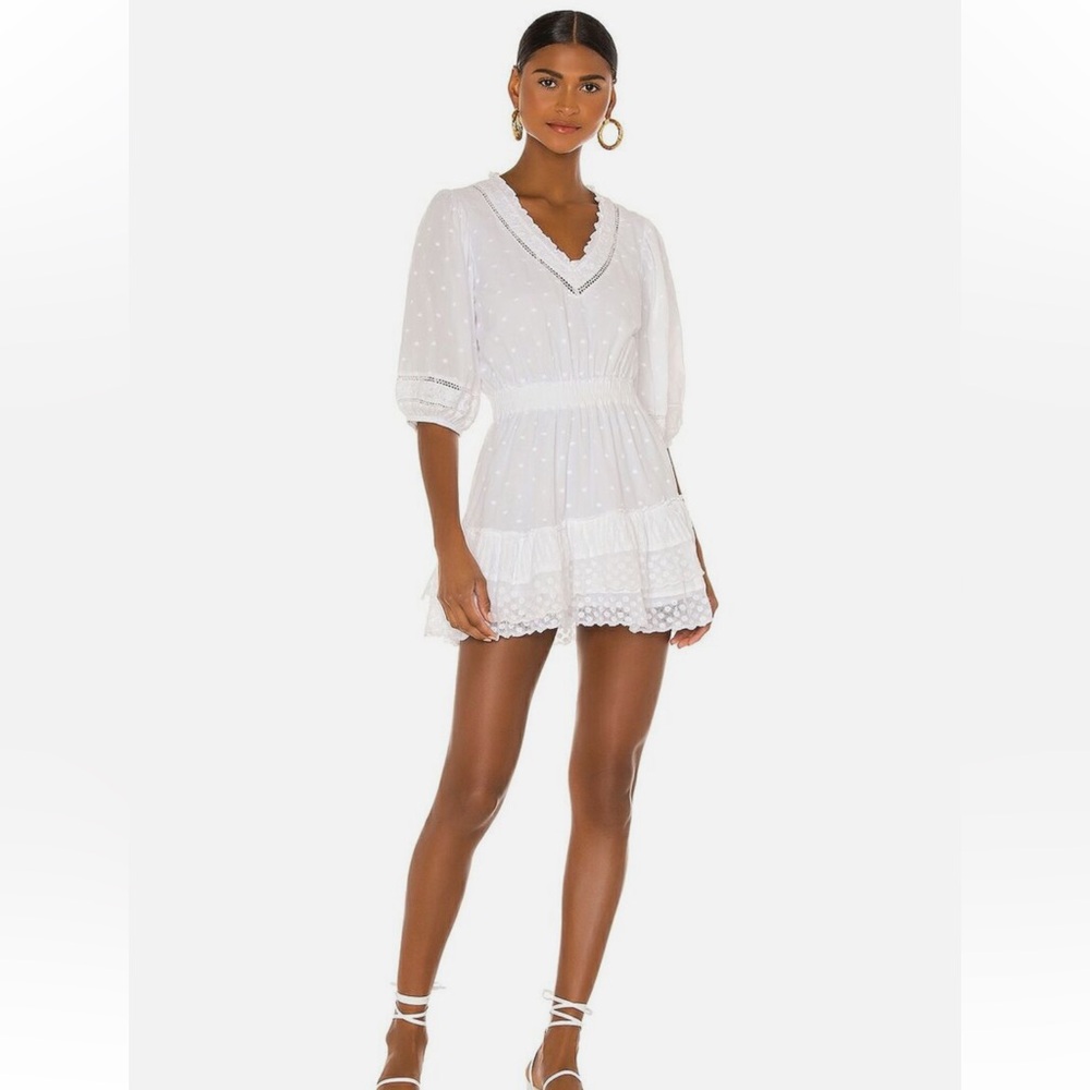LoveShackFancy Adley Swiss Dot dress